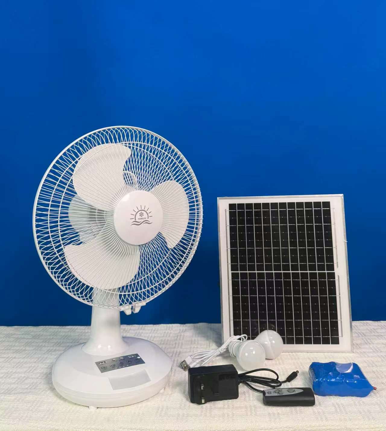 12&ldquo;RECHARGEABLE TABLE  FAN Remote Model and Voice Model