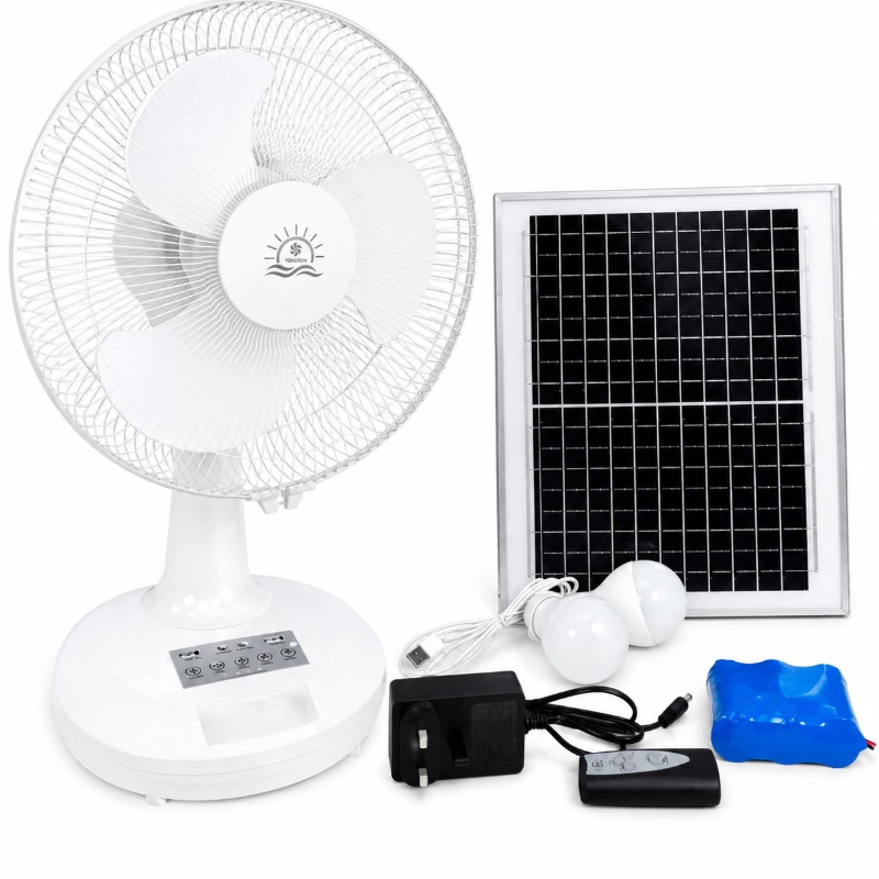 12&ldquo;RECHARGEABLE TABLE  FAN Remote Model and Voice Model