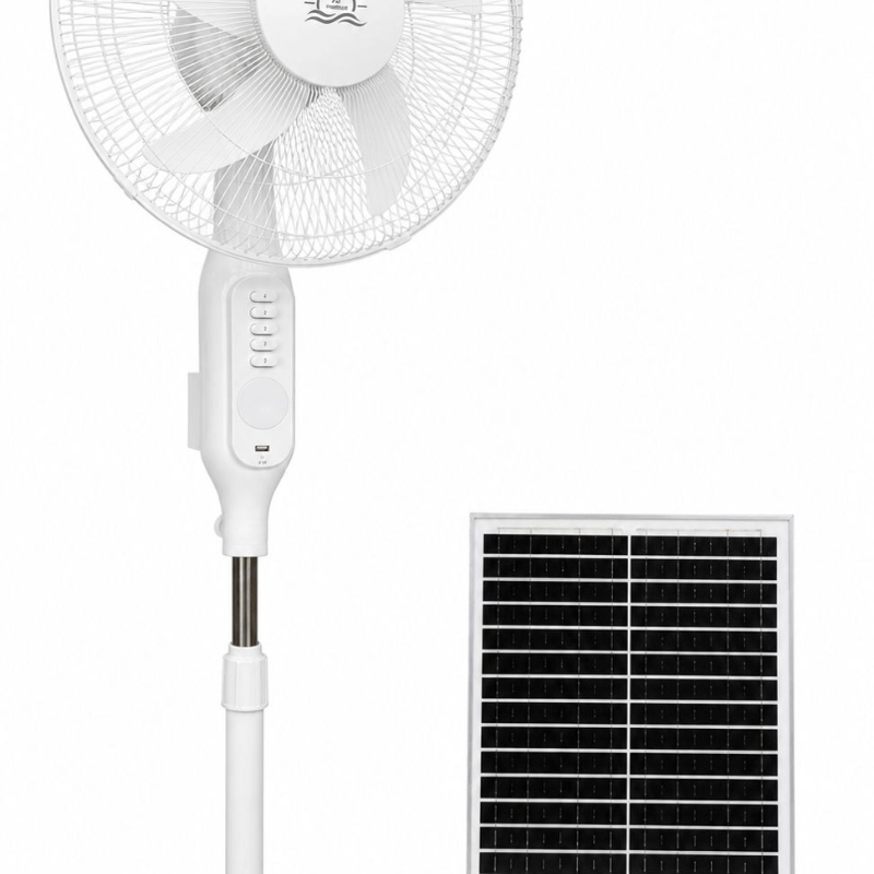 16&rdquo; RECHARGEABLE STANDING  FAN Remote Model and Voice Model